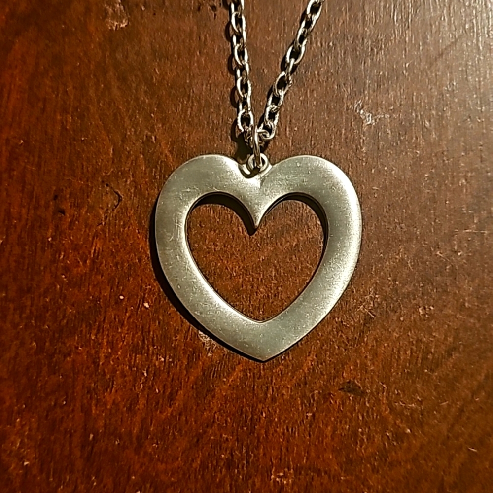 R. Tennesmed Designer Retro Tart Tin/Pewter Necklace, 24" Length, from Sweden